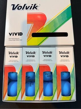 ViVI Vivid Bright Matte Blue Golf Balls